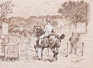 &39;去哪里&39;，Punch的插图，1883年 作者 阿尔弗雷德·尚特雷·科博尔德